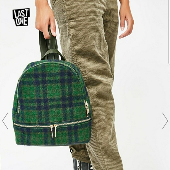 Plaid Green backpack - Picture 3 of 3